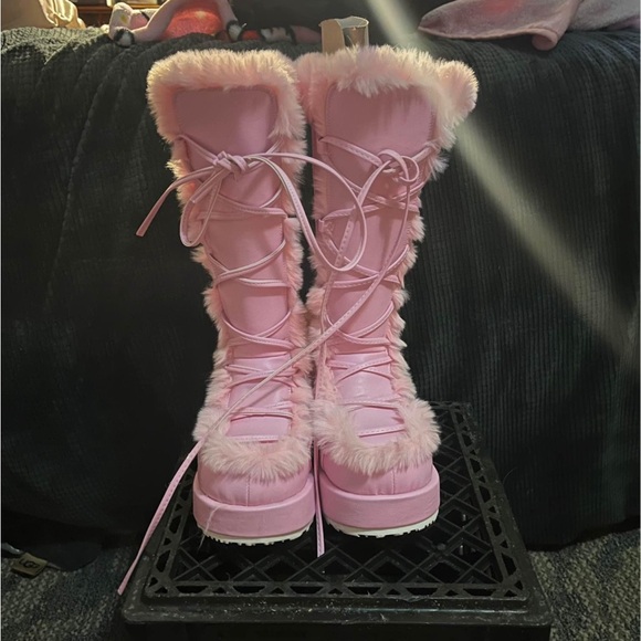 Shoes - pink demonias camel - 311